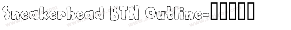 Sneakerhead BTN Outline字体转换
